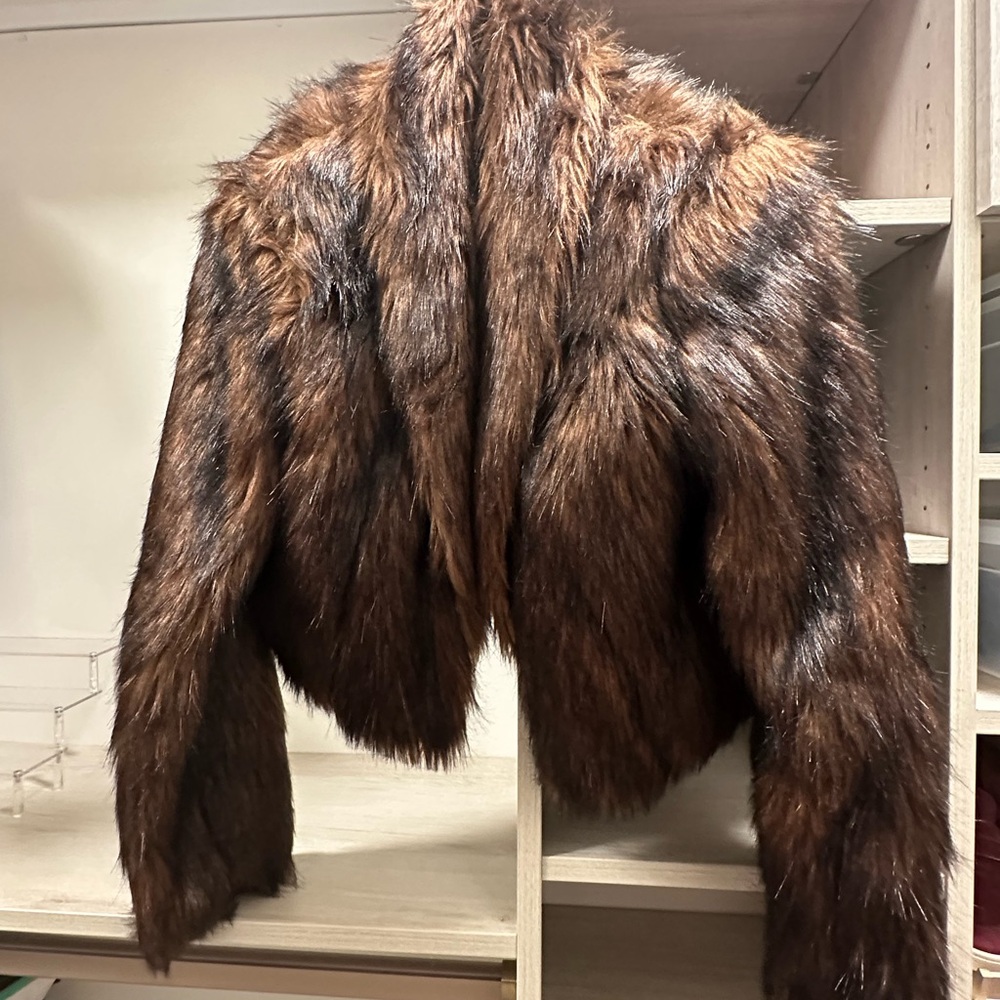 Faux Fur Brown Jacket